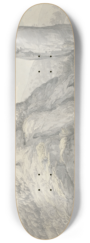 John Webber - Landscape in Derbyshire 8.25 inch art skate deck