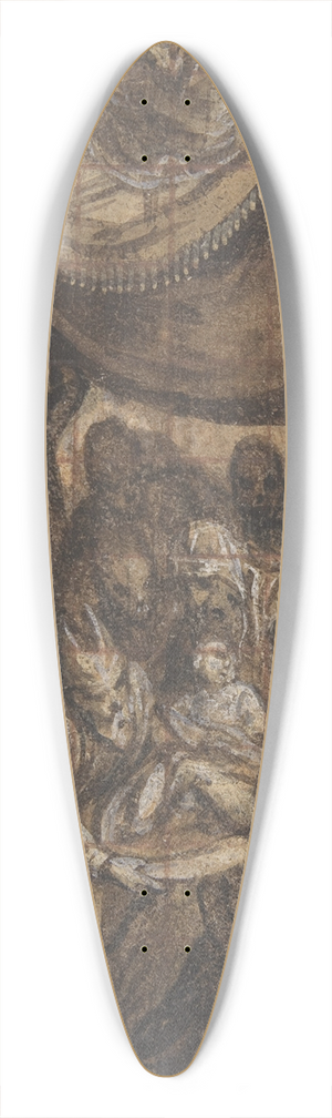 Hans Mielich - The Circumcision 39.3 inch art pintail longboard deck