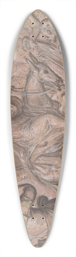 Hans Stutte - Christs Entry into Jerusalem 39.3 inch art pintail longboard deck