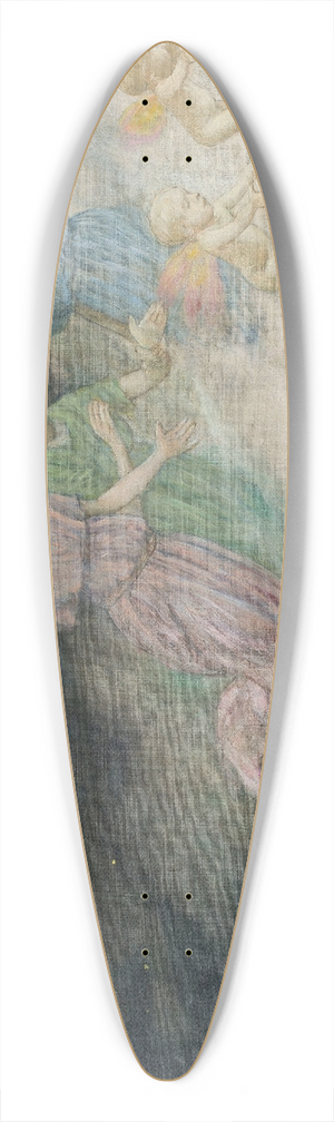 Hans Thoma - Angels  Annunciation 39.3 inch art pintail longboard deck