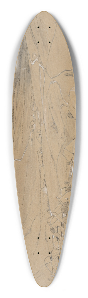 Hans Thoma - Bernau-Oberlehen 39.3 inch art pintail longboard deck