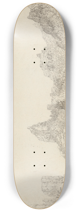 John Webber - View of the Harbour of Taloo in the Island of Eimeo 8.25 inch art skate deck