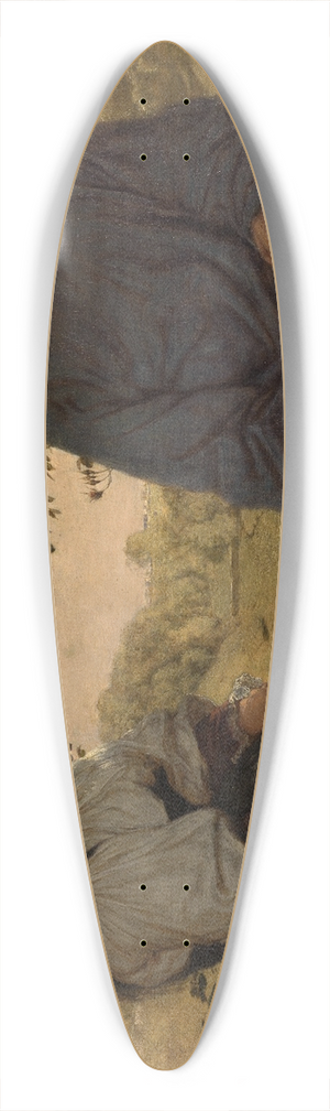 Hans Thoma - Christus und die Samariterin 39.3 inch art pintail longboard deck