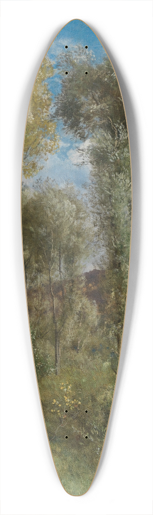 Hans Thoma - Herbsttag am Oberrhein 39.3 inch art pintail longboard deck