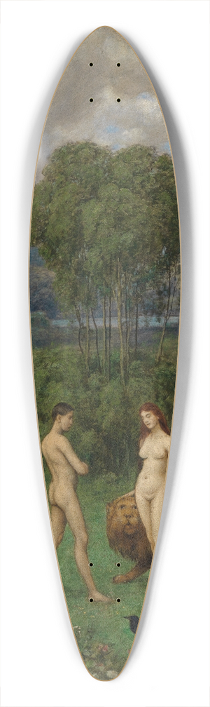 Hans Thoma - Im Paradies 39.3 inch art pintail longboard deck