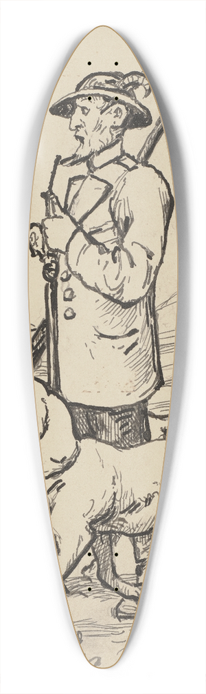Hans Thoma - Jger 39.3 inch art pintail longboard deck