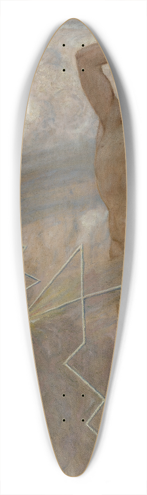 Hans Thoma - Juli (der Donnergott Thor) 39.3 inch art pintail longboard deck