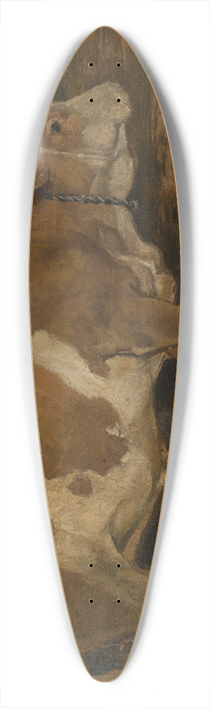 Hans Thoma - Ochse im Wald 39.3 inch art pintail longboard deck