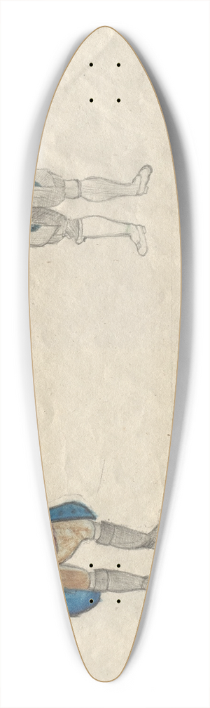 Hans Thoma - Sketchbook 39.3 inch art pintail longboard deck