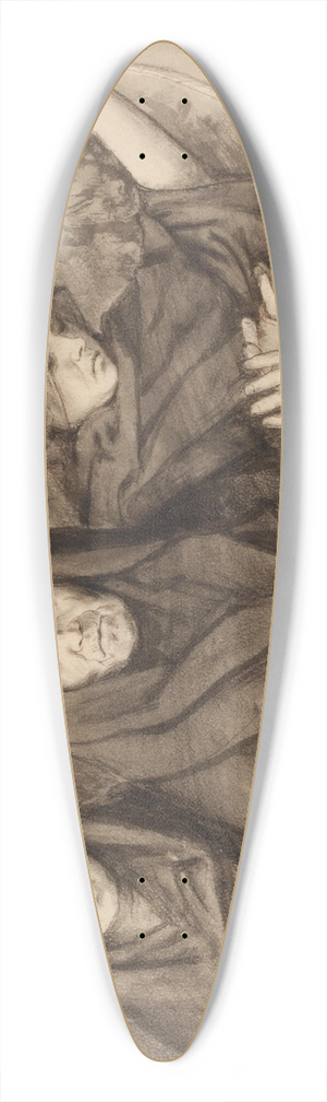 Hans Thoma - Three Norns 39.3 inch art pintail longboard deck