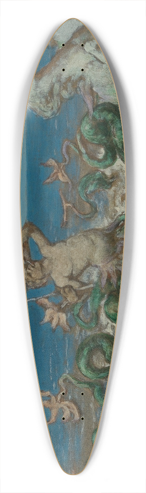Hans Thoma - Tritonenzug 39.3 inch art pintail longboard deck