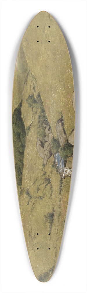 Hans Thoma - View from the Black Forest 39.3 inch art pintail longboard deck