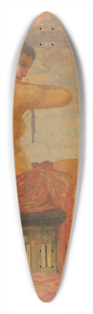 Hans Unger - Akt mit Paradiesvogel 39.3 inch art pintail longboard deck