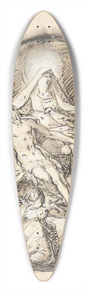 Hans von Aachen - Begrdelsen 39.3 inch art pintail longboard deck