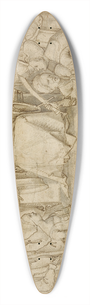 Hans von Kulmbach - The Judgment of Solomon 39.3 inch art pintail longboard deck