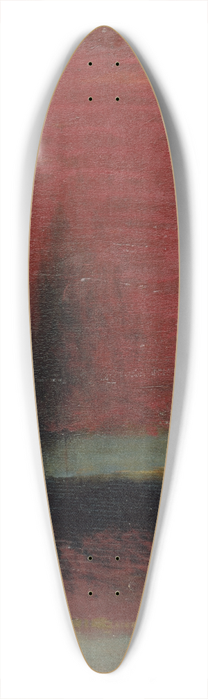 Hans Von Mares - Two Seated Children 39.3 inch art pintail longboard deck