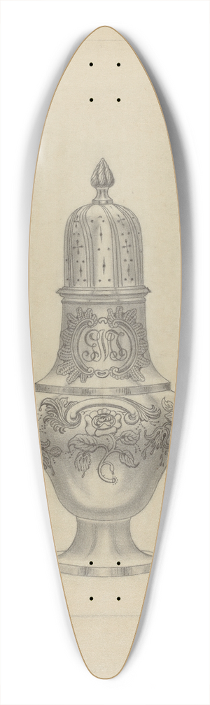 Hans Westendorff - Silver Caster 39.3 inch art pintail longboard deck