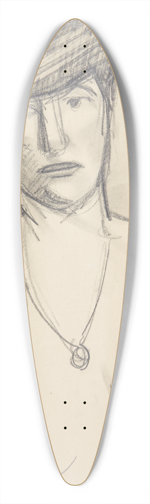 Harald Giersing - Hoved og bryst af en kvinde 39.3 inch art pintail longboard deck