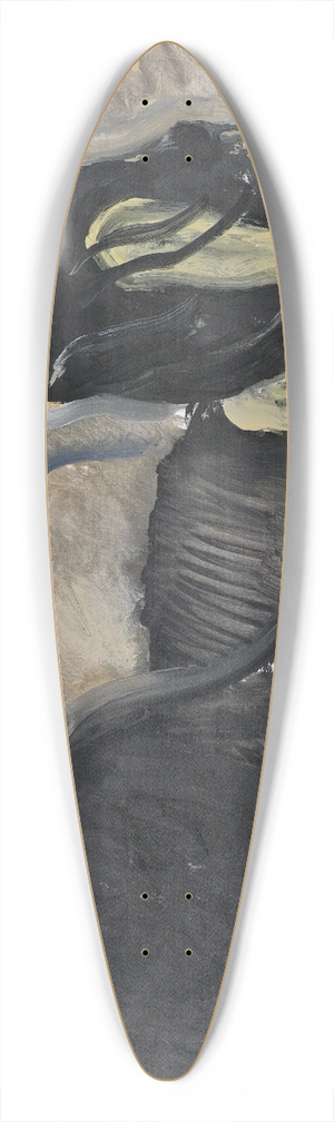 Harald Giersing - Two Ladies 39.3 inch art pintail longboard deck