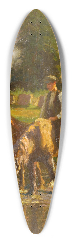 Harold Harvey - The watering place 39.3 inch art pintail longboard deck