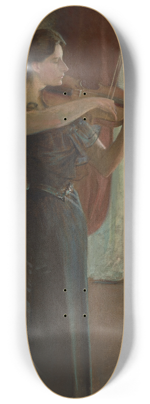 John White Alexander - Portrait of Kathleen Cowan 8.25 inch art skate deck