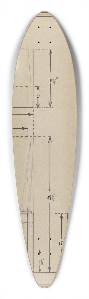 Harold Smith - Chair 39.3 inch art pintail longboard deck