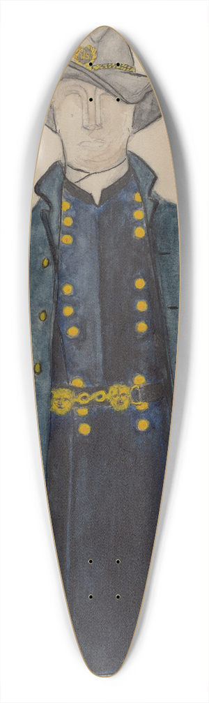 Harold Smith - Civil War Field Uniform 39.3 inch art pintail longboard deck