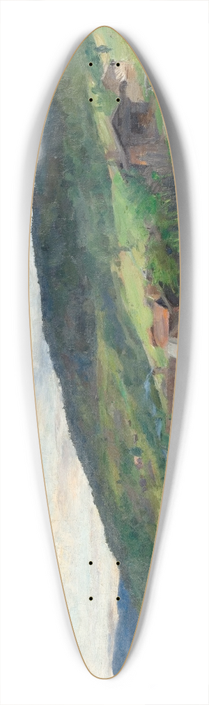 Harriet Backer - Landscape, Eggeda 39.3 inch art pintail longboard deck