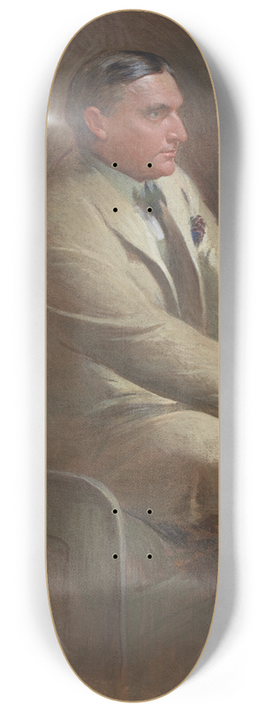 John White Alexander - Portrait of William Denny 8.25 inch art skate deck