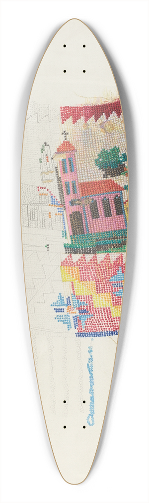 Harriette Gale - Beadwork on Purse (Tech. demonstration) 39.3 inch art pintail longboard deck