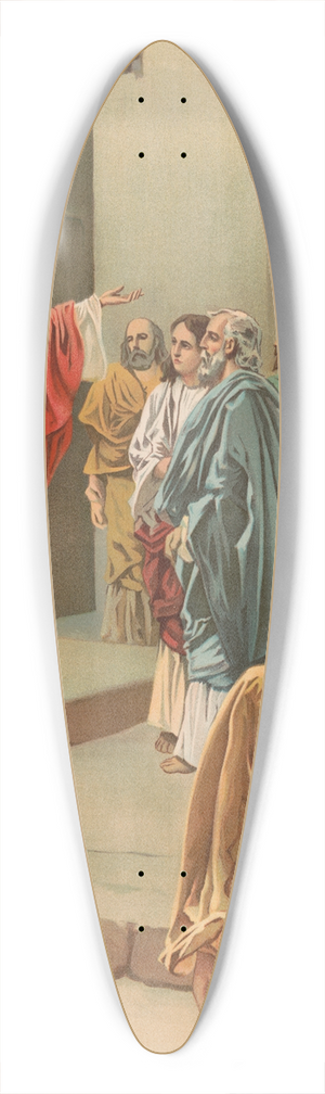 Harris, Jones & Co - The twelve sent forth 39.3 inch art pintail longboard deck
