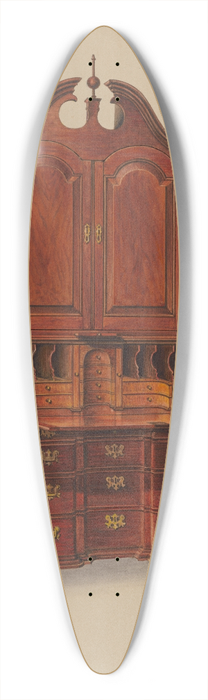 Harry Eisman - Block-front Desk 39.3 inch art pintail longboard deck