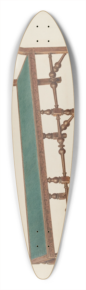 Harry Eisman - Day Bed 39.3 inch art pintail longboard deck