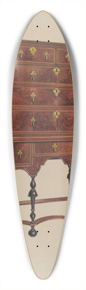 Harry Eisman - Highboy 39.3 inch art pintail longboard deck
