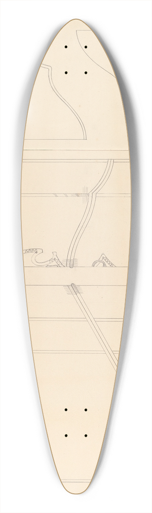 Harry Eisman - Knife Box 39.3 inch art pintail longboard deck