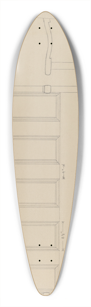 Harry Eisman - Settee 39.3 inch art pintail longboard deck