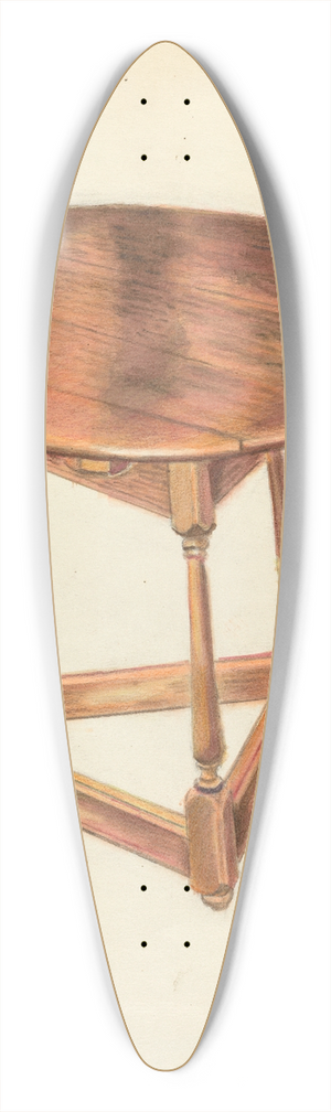 Harry Eisman - Table 39.3 inch art pintail longboard deck