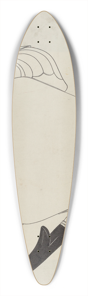 Harry Goodman - Pewter Teapot 39.3 inch art pintail longboard deck