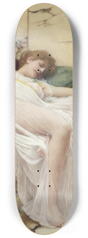 John William Godward - A Siesta 8.25 inch art skate deck