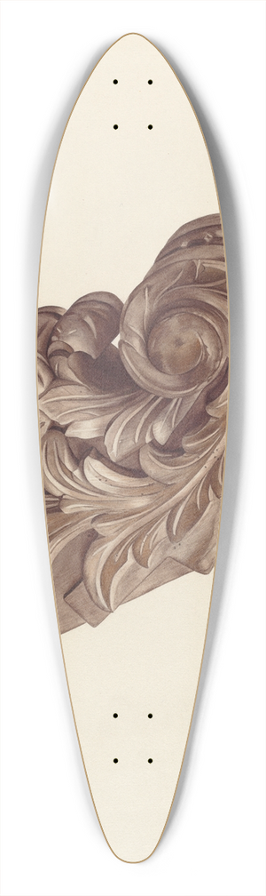 Hazel Hyde - Billethead 39.3 inch art pintail longboard deck