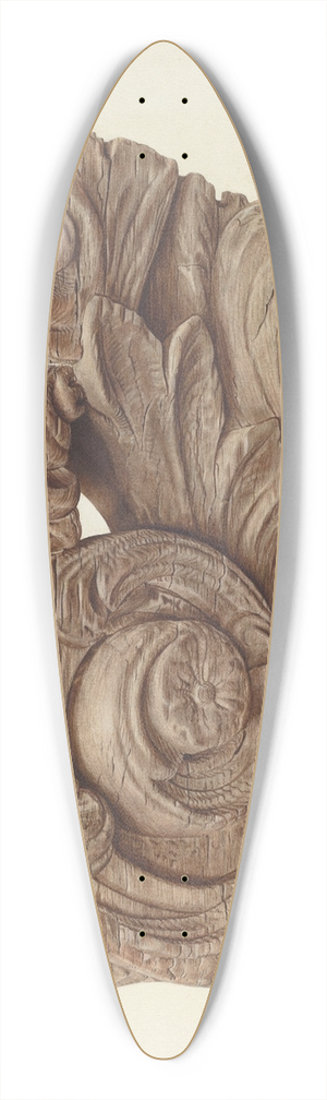 Hazel Hyde - Billethead from Ship Favorite 39.3 inch art pintail longboard deck