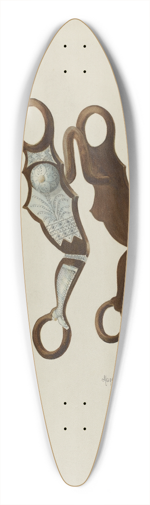 Hazel Sheckler - Bit 39.3 inch art pintail longboard deck
