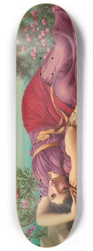 John William Godward - Dolce Far Niente 8.25 inch art skate deck