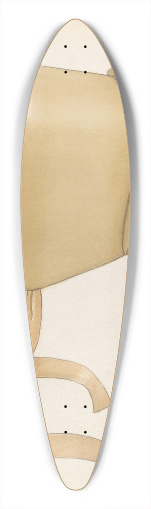 Hedwig Emanuel - Quaker Bonnet 39.3 inch art pintail longboard deck