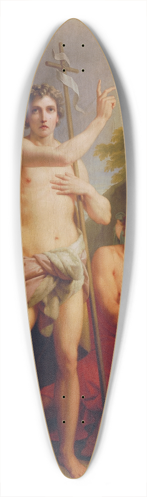 Heinrich Friedrich Fger - Saint John preaching 39.3 inch art pintail longboard deck