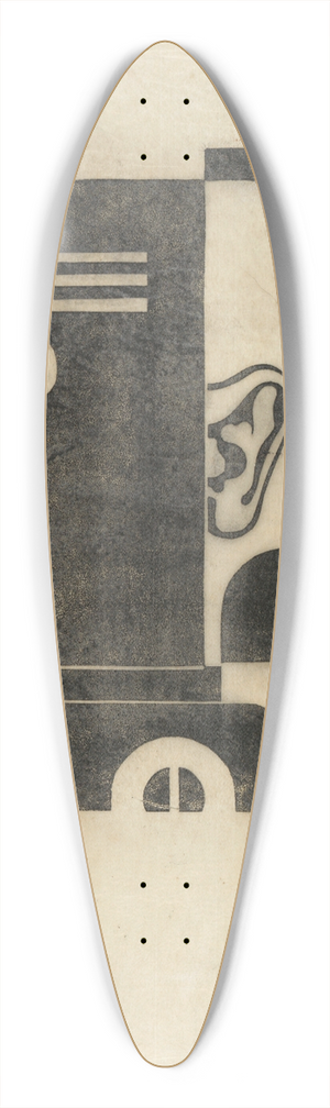 Heinrich Hrle - Prothesenkopf 39.3 inch art pintail longboard deck