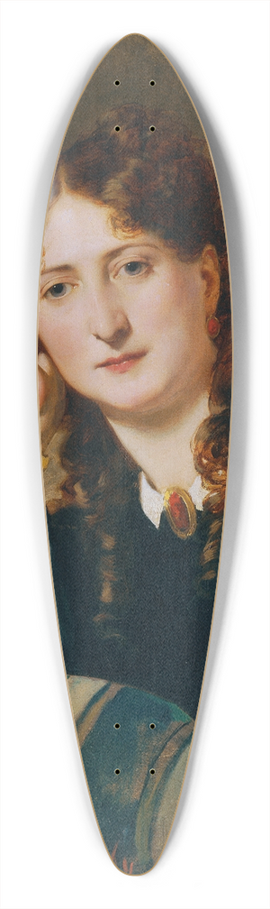 Heinrich von Angeli - Berta Preiss 39.3 inch art pintail longboard deck