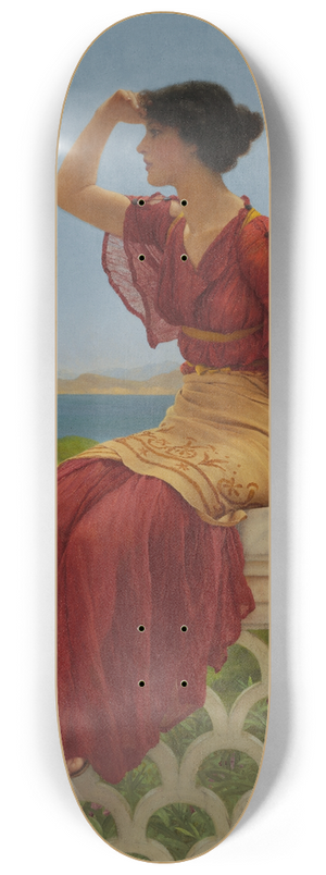 John William Godward - The Signal 8.25 inch art skate deck