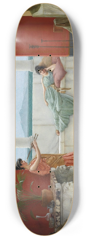 John William Godward - The Sweet Siesta Of A Summer Day 8.25 inch art skate deck