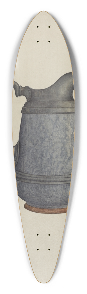 Helen Bronson - Pewter and Ceramic Pitcher 39.3 inch art pintail longboard deck